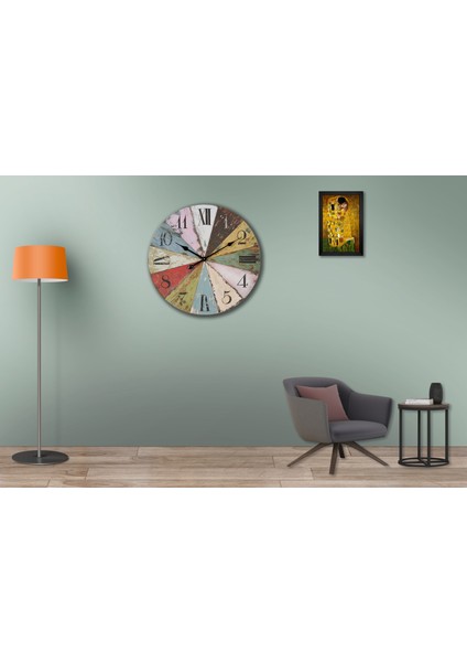 SAAT00073 Ahşap Duvar Saati Ebat 70 cm modelleri