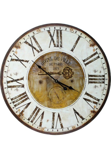 SAAT00393 Ahşap Duvar Saati Ebat 70 cm