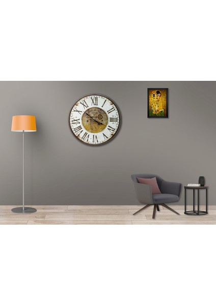 SAAT00393 Ahşap Duvar Saati Ebat 70 cm modelleri