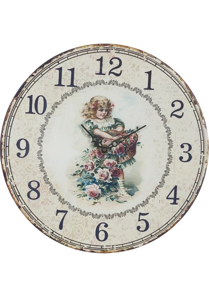 SAAT00421 Ahşap Duvar Saati Ebat 70 cm