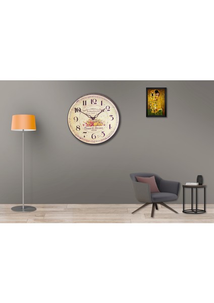 SAAT00127 Ahşap Duvar Saati Ebat 70 cm modelleri