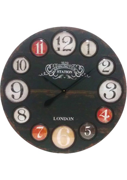 SAAT00245 Ahşap Duvar Saati Ebat 70 cm