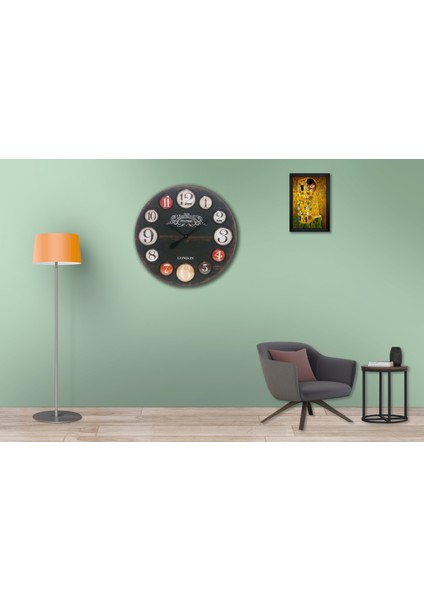 SAAT00245 Ahşap Duvar Saati Ebat 70 cm fiyatları