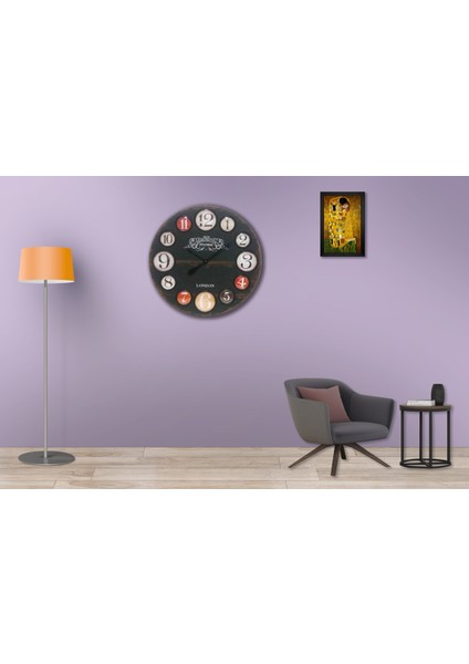 SAAT00245 Ahşap Duvar Saati Ebat 70 cm modelleri