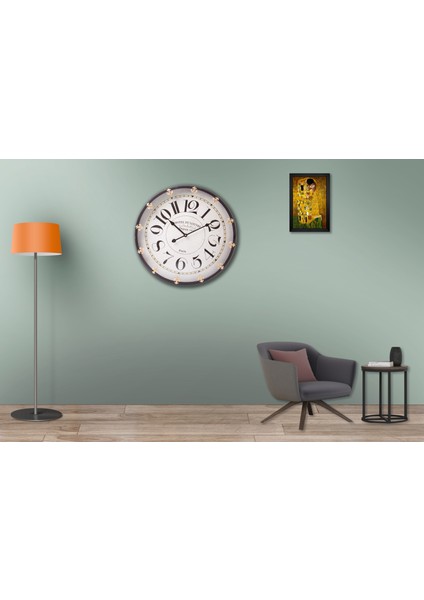 SAAT00142 Ahşap Duvar Saati Ebat 70 cm fiyatları