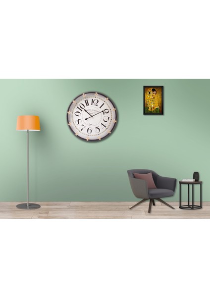 SAAT00142 Ahşap Duvar Saati Ebat 70 cm modelleri