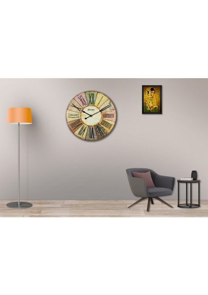 SAAT00286 Ahşap Duvar Saati Ebat 70 cm fiyatları