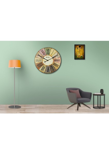 SAAT00286 Ahşap Duvar Saati Ebat 70 cm modelleri