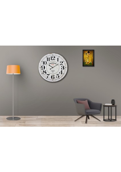 SAAT00251 Ahşap Duvar Saati Ebat 70 cm