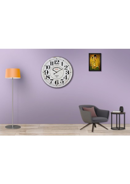 SAAT00251 Ahşap Duvar Saati Ebat 70 cm