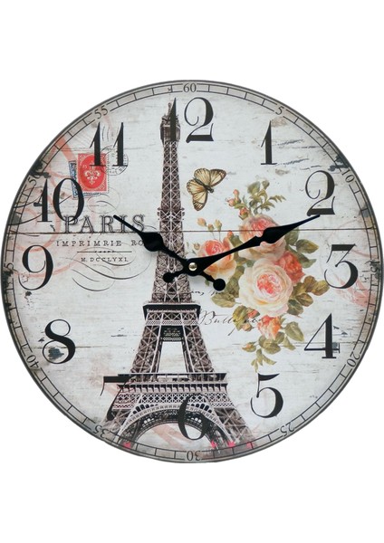 SAAT00324 Ahşap Duvar Saati Ebat 70 cm