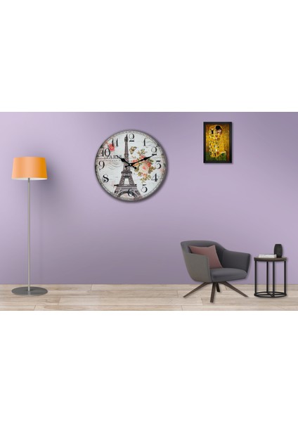 SAAT00324 Ahşap Duvar Saati Ebat 70 cm fiyatları