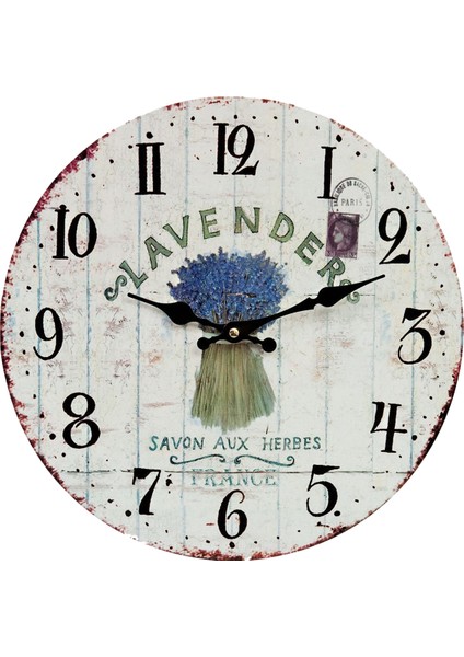 SAAT00345 Ahşap Duvar Saati Ebat 70 cm