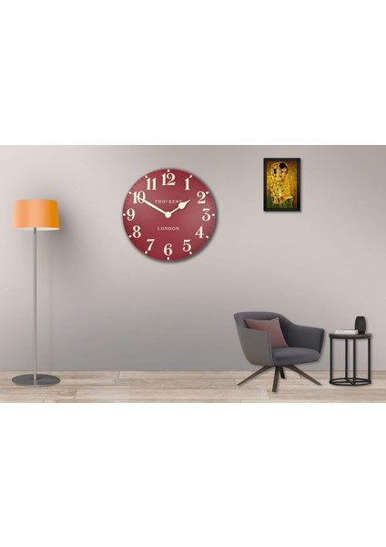 SAAT00483 Ahşap Duvar Saati Ebat 70 cm
