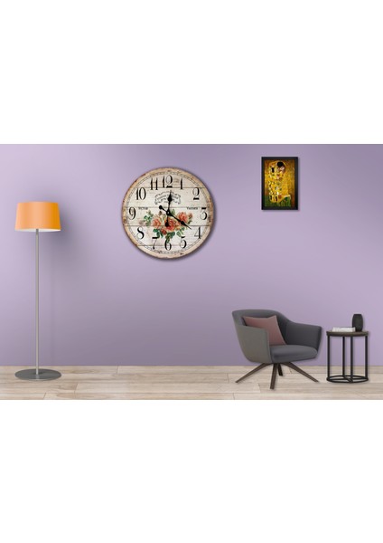 SAAT00447 Ahşap Duvar Saati Ebat 70 cm modelleri