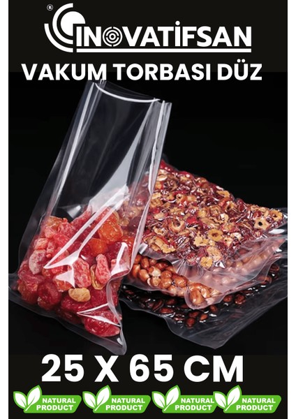 Vakum Poseti Düz Endütriyel 25X65 cm