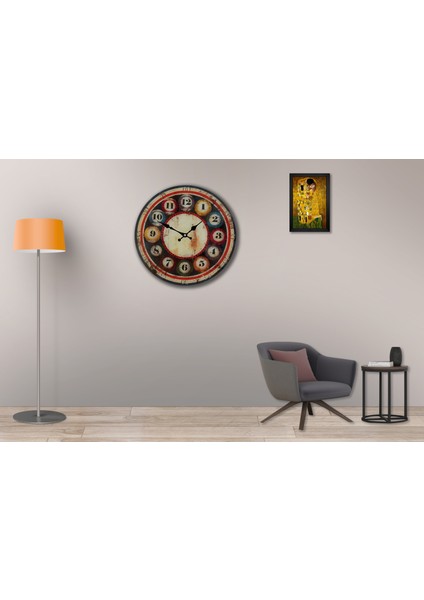 SAAT00190 Ahşap Duvar Saati Ebat 70 cm modelleri