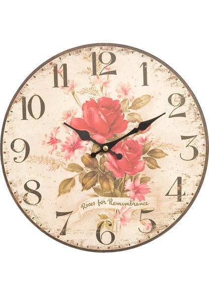 SAAT00233 Ahşap Duvar Saati Ebat 70 cm