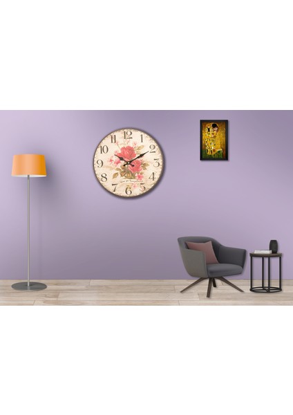 SAAT00233 Ahşap Duvar Saati Ebat 70 cm fiyatları