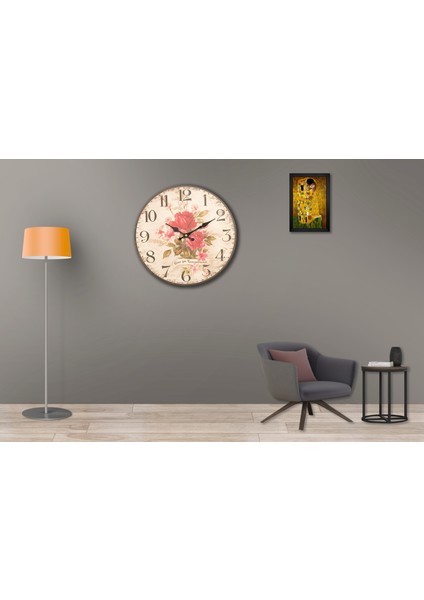 SAAT00233 Ahşap Duvar Saati Ebat 70 cm modelleri