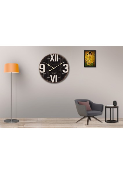 SAAT00244 Ahşap Duvar Saati Ebat 70 cm modelleri