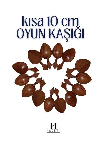 Kısa Oyun Kaşığı 14 Adet