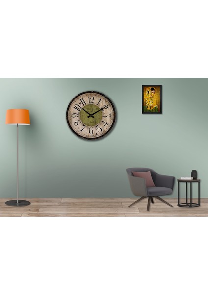 SAAT00238 Ahşap Duvar Saati Ebat 70 cm fiyatları