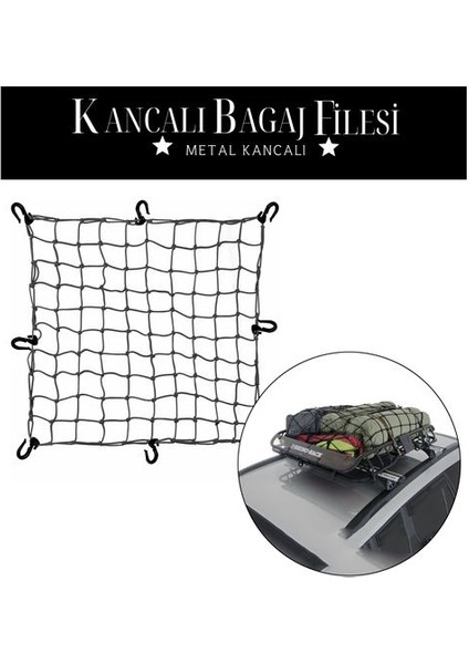 12 Kancalı 150 CMX190CM Bagaj Filesi
