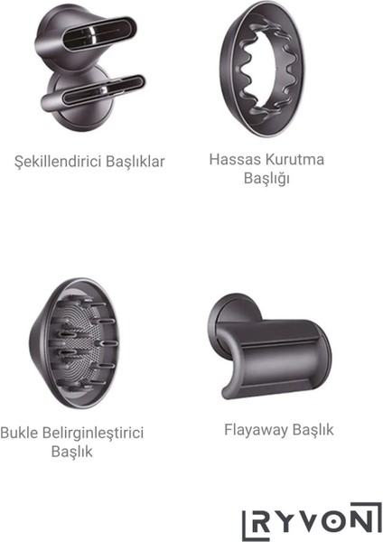 Saç Kurutma ve Şekillendirici Full Set 12IN1