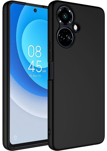 Tecno Camon 19 Pro Kılıf Lansman Içi Kadife Kamera Korumalı Mara Silikon Kılıf - Siyah