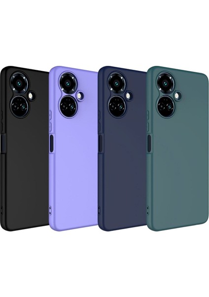 Tecno Spark 9 Pro Kılıf Lansman Içi Kadife Kamera Korumalı Mara Silikon Kılıf - Lila