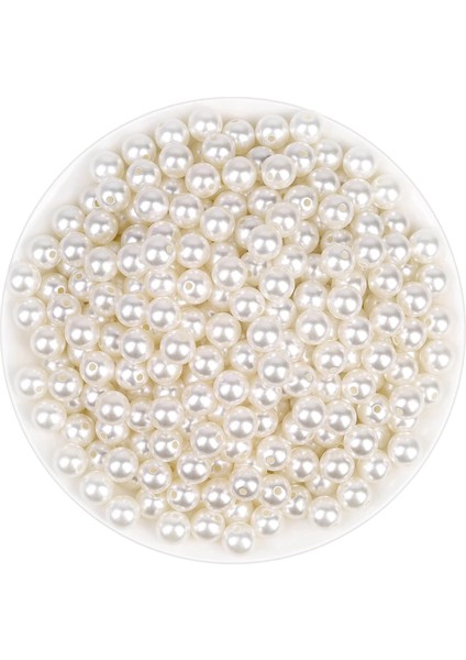 10 Mm 100 Adet Krem İnci̇ Boncuk Çanta Ve Taki Yapimi Içi̇n Uyumlu