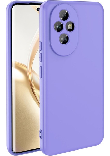 Honor 200 Kılıf Lansman Içi Kadife Kamera Korumalı Mara Silikon Kılıf - Lila