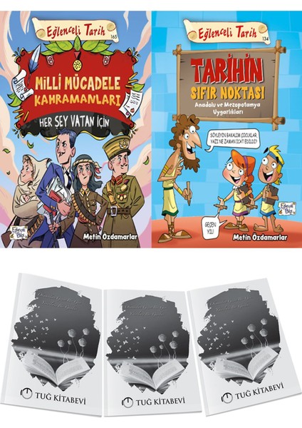 Milli Mücadele Kahramanları - Her Şey Vatan Için ve Tarihin Sıfır Noktası - Anadolu ve Mezopotamya Uygarlıkları 2li Set Metin Özdamarlar + Hediyeli