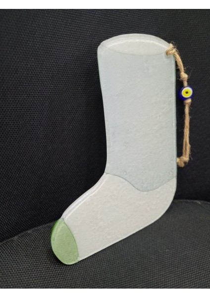 Mutlu Yıllar Çorap Kar Tanesi Çam Ağacı Cam Noel Duvar Süs Nazarlık 25CM 1 Adet fiyatları