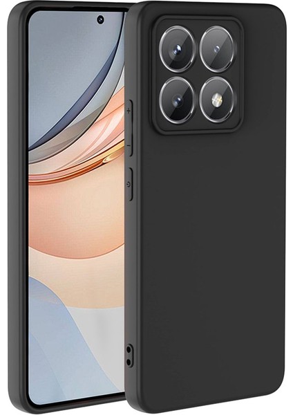 Xiaomi 14T Kılıf Lansman Içi Kadife Kamera Korumalı Mara Silikon Kılıf-Siyah