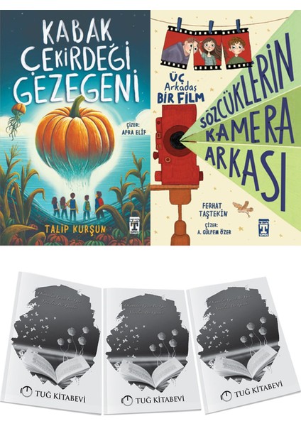 Kabak Çekirdeği Gezegeni ve Sözcüklerin Kamera Arkası 2li Set + Hediyeli