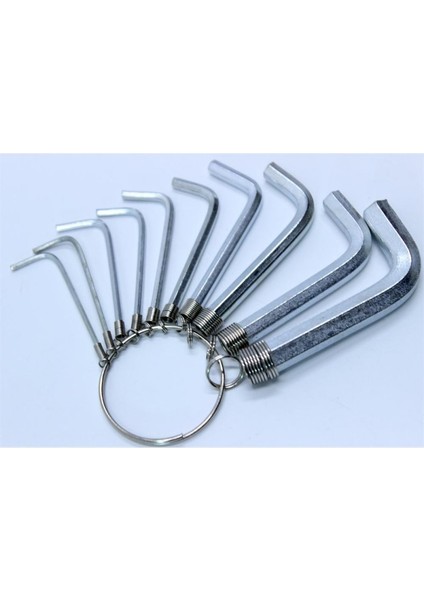 Allen Anahtar Takım Altı Köşeli 10 Parça Alyan modelleri