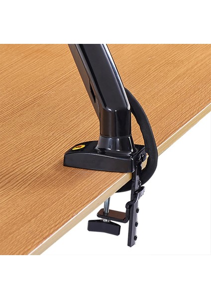 Nb F80 Tek Kol Amortisörlü Monitör Tutucu 17-30" Uyumluluğu ile Ergonomik Çalışma Konforu