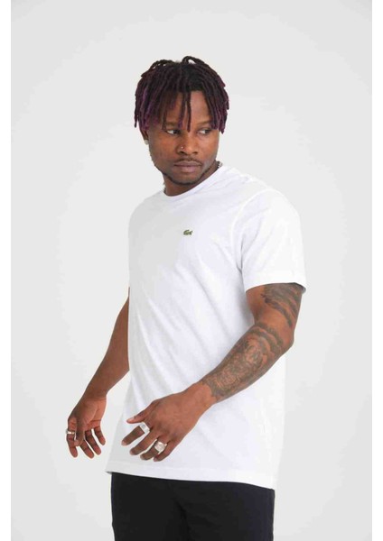 Bisiklet Yaka Beyaz Regular Fit