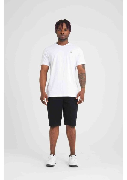 Bisiklet Yaka Beyaz Regular Fit