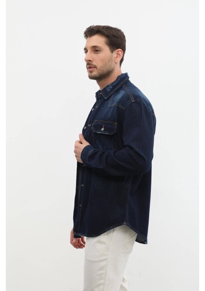 Erkek Oversize Jean Ceket
