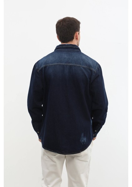 Erkek Oversize Jean Ceket