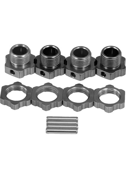 M17 17MM Alüminyum Jant Hex Hub Adaptörü Somun ile Pin Için 1/8 Rc Araba Buggy Truggy Canavar Kamyon Hpı Hsp Traxxas Losi Eksenel Kyosho Tamiya Redcat Himoto Df Zd Yarış Paletli (Yurt Dışından)