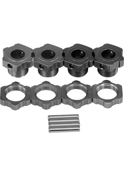 M17 17MM Alüminyum Jant Hex Hub Adaptörü Somun ile Pin Için 1/8 Rc Araba Buggy Truggy Canavar Kamyon Hpı Hsp Traxxas Losi Eksenel Kyosho Tamiya Redcat Himoto Df Zd Yarış Paletli (Yurt Dışından)