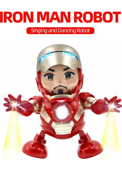 Dans Demir Adam Oyuncak Tiktok Robot W / LED Işık Şarkı Marvel Avengers Hediye Çocuklar Için Yetişkin (Yurt Dışından)