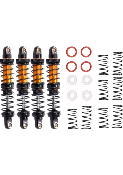 4 Adet Ayarlanabilir 70MM Metal Amortisör Damperi 1/10 CC01 Rc Paletli Off-Road Araba (Yurt Dışından)