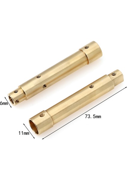 Arka Aks Tüp Değiştirme SCX10 Pro 1/10 Uzaktan Kumanda Araba Yükseltme Parçaları (Yurt Dışından)