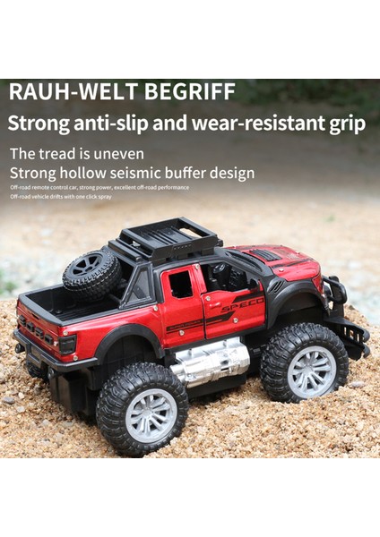 Uzaktan Kumanda Araba, 1: 18 Ölçekli Tüm Arazi Sprey Uzaktan Kumanda Araba, LED Farlar ile Şarj Edilebilir Elektrikli Off-Road Araç, Erkek Kız Çocuklar Için Araba Oyuncak Hediyeler (Yurt Dışından)
