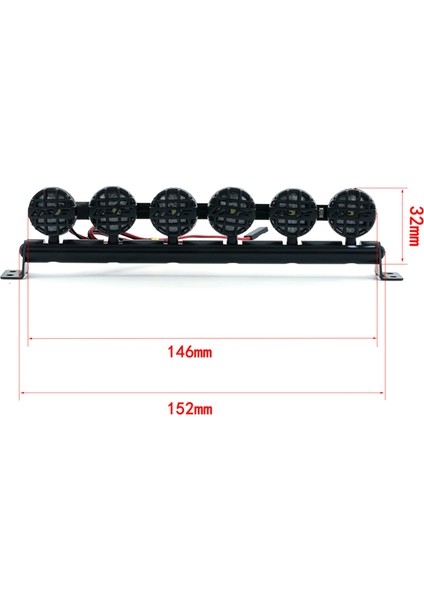 LED Işık Tavan Lambası Aksesuarları Kiti 6 Işık Değiştirme 1/10 Traxxas Trx-4 Trx4 Eksenel SCX10 90046 RC4WD D90 Km2 (Yurt Dışından) indirimleri